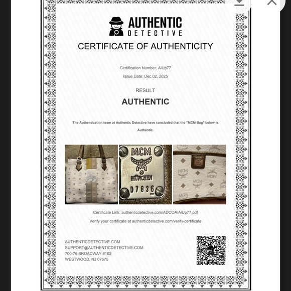 MCM Visetos Princess Lion Tote Bag w/COA Approx. 14 x 11 x 5.5 - Picture 3 of 17